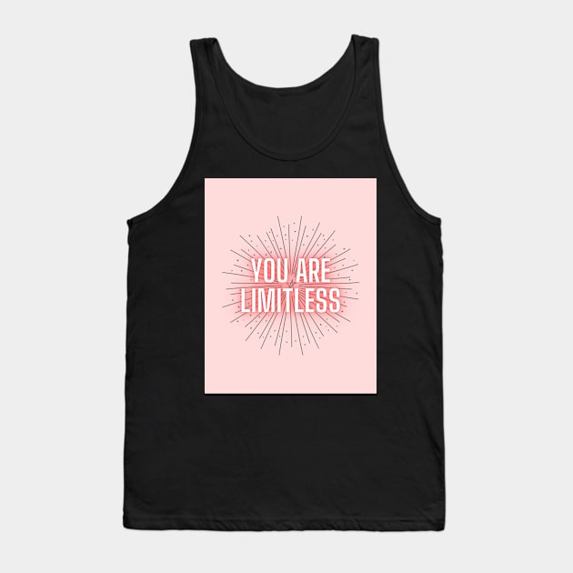 You are Limitless Peach Star Tank Top by Nita Sophian